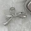 Silver Metal Geometric Shark Hair Clip for Thick Hair