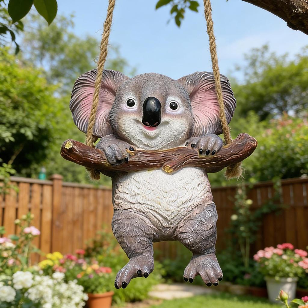 Decorative Hanging Figure Made of Resin with A Garden Animal Motif, Collector's Item for