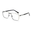 Luxury-light Metal Texture Double-bar Frame Glasses - Anti-blue Light - Versatile For Daily Commuting6002