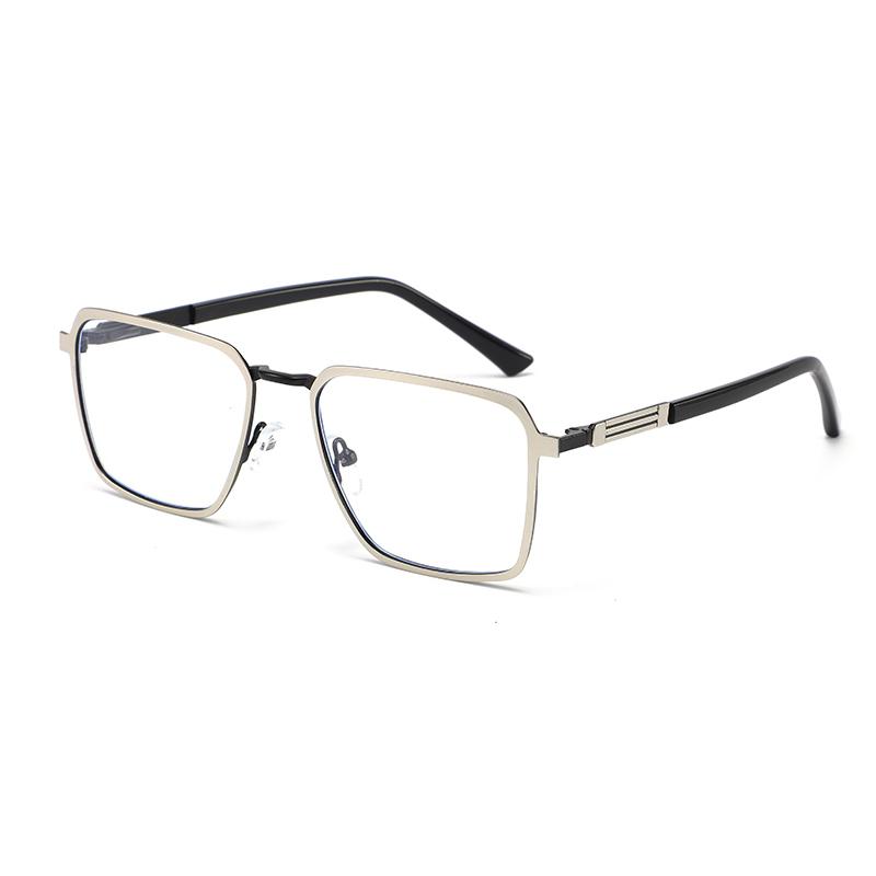 Luxury-light Metal Texture Double-bar Frame Glasses - Anti-blue Light - Versatile For Daily Commuting6002