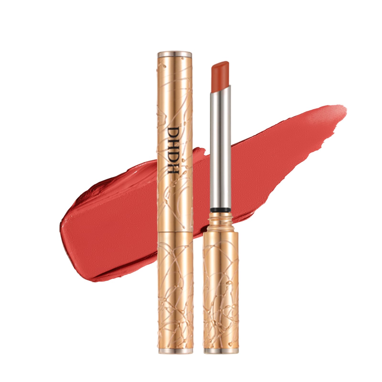 

Matte lipstick, long-lasting, velvety texture, waterproof, Maquillage lip gloss, vibrant color payoff, available in 4 shades from natural to