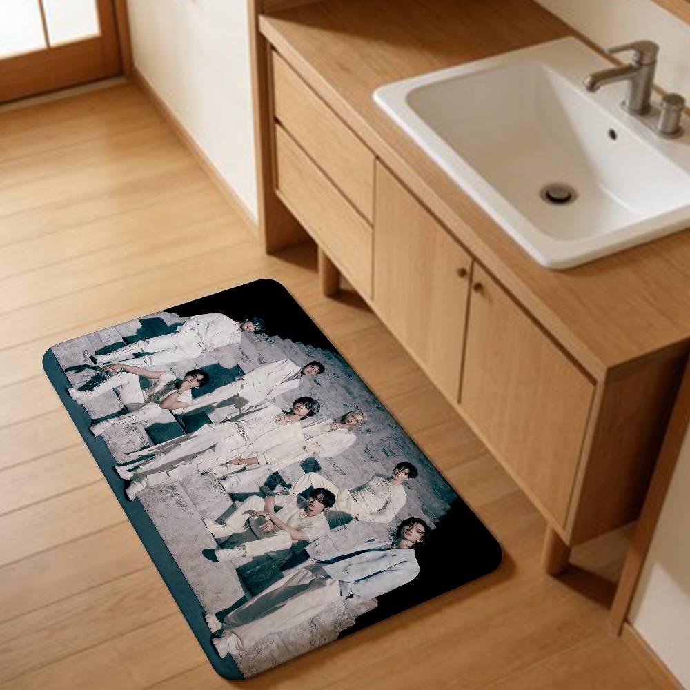 Fashion S-Stray Kpop K-Kids Hallway Carpet Washable Non-Slip Living Room Sofa Chairs Area Mat Kitchen Doormat Area Rug
