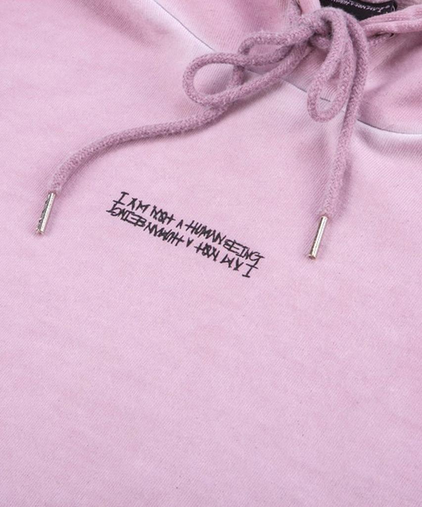 Washed Drop Hoodie (Hand Made) - Pink