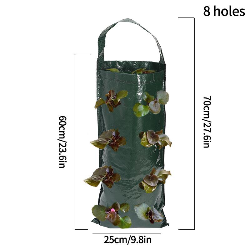 Erdbeer-Pflanztasche Hängende Pflanztaschen Garten-Anzuchttasche Gartenbedarf Gemüse Obst Pflanztopf