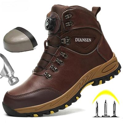 Drehknopf Sicherheitsschuhe Herren Arbeitssneaker Unzerstörbare Schuhe Durchstichsichere Schutzschuhe Arbeitsstiefel Taktische Stiefel