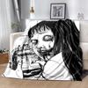 1pc Blanket Thriller Manga Junji Ito Tomie2 Print Design, Lightweight Blanket for Sofa, Bed- Soft &Warm, Gift for All Seasons Like Christmas, Hallowee