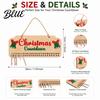 Holiday Mantle Decorations Wooden Christmas Advent Calendar Hanging Countdown Board with Candy for Kids Dates Festive Wall Decoration Home Ornament