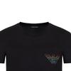 Emporio Armani Ss23 Solid Eagle Logo Print Crew Neck Short Sleeve T-Shirt Men Tops Black 111035-3R513-00020