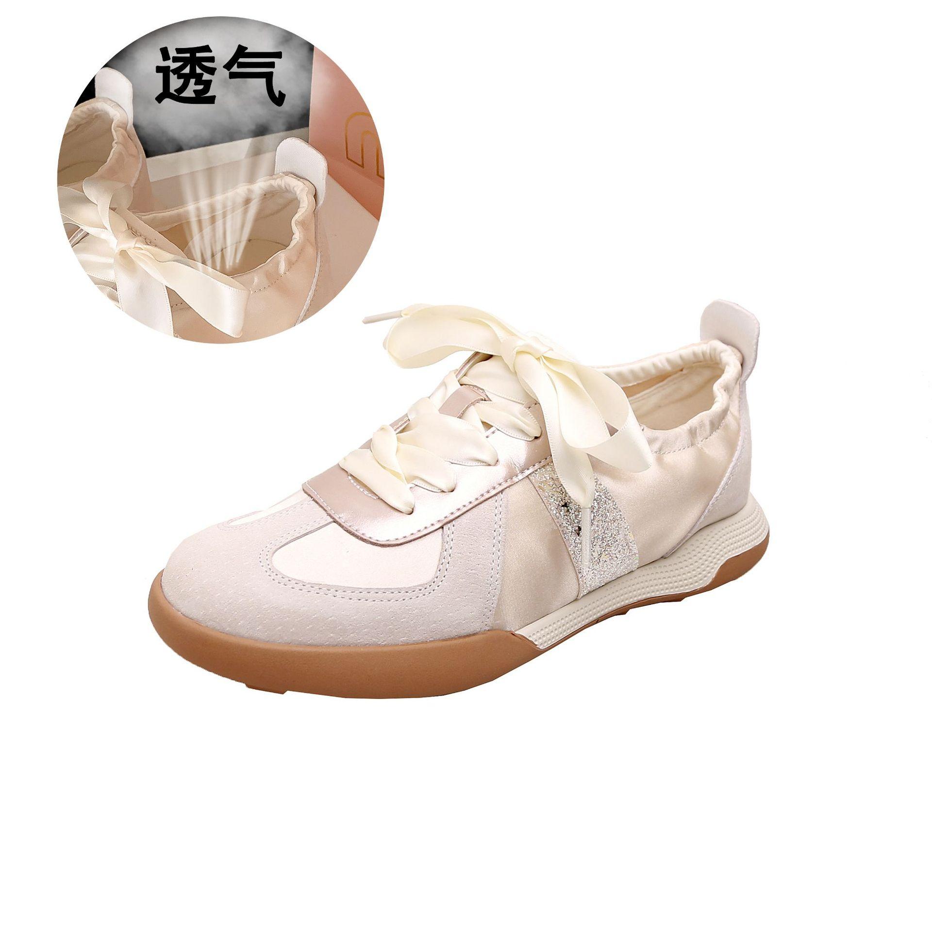 

Girls summer new retro soft bottom versatile leisure sports breathable ballet 39 бежевий