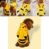 Costume douillet pour animal de compagnie en polaire polaire mettant en vedette les personnages emblématiques Pikachu et Carapuce