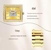 YaLalusi Gold Diamond Women's Watch with Diamond-Set Bracelet