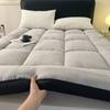 WTEMPO Warm Winter Single Double Student Dormitory Mattress Solid Color Soft Thickened Plush Mattress Home Tatami Double-sided Bed Mattress Quilts