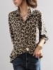 2026 New Elegant Women's Chiffon Leopard Print Slimming Top
