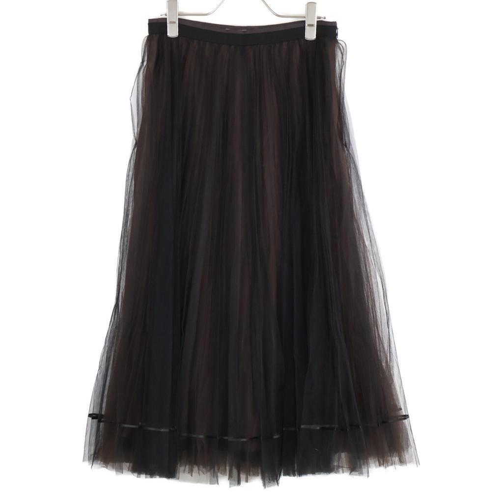 FOXEY [Good Condition] 43757 LA NOUVELLE Tulle Skirt 40 blackUsed