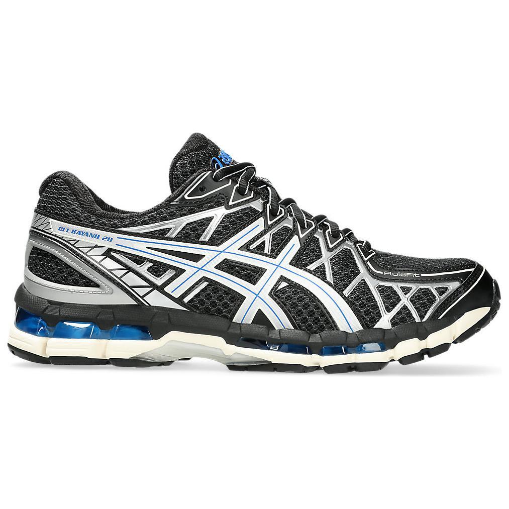 Asics Gel Kayano 20 Black Silver Blue 1203A388-001 Unisex