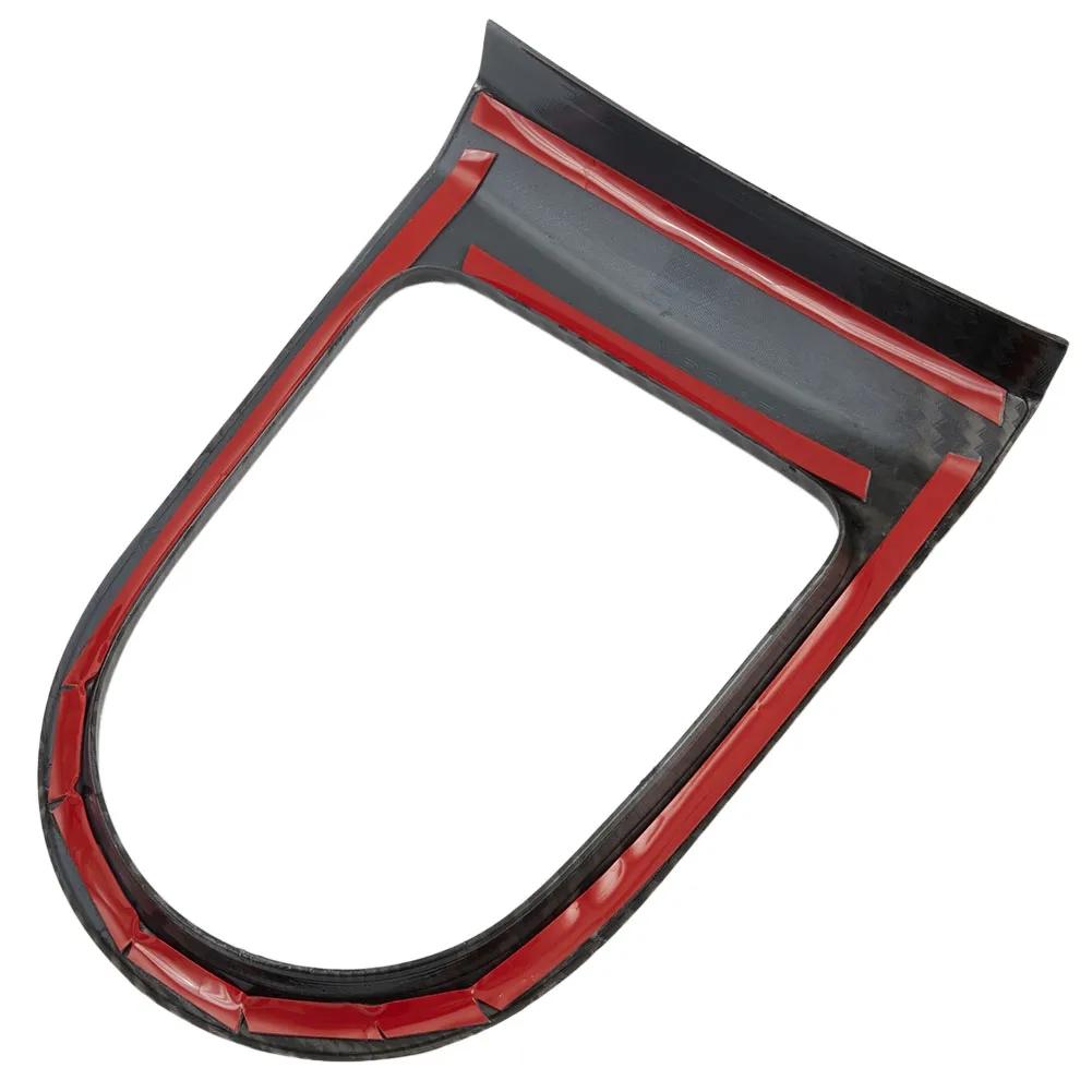 Carbon Fiber ABS Car Gear Shift Box Panel Cover Trim Decorative Kit For Ford Mustang 2015 2016 2017 2018  Car