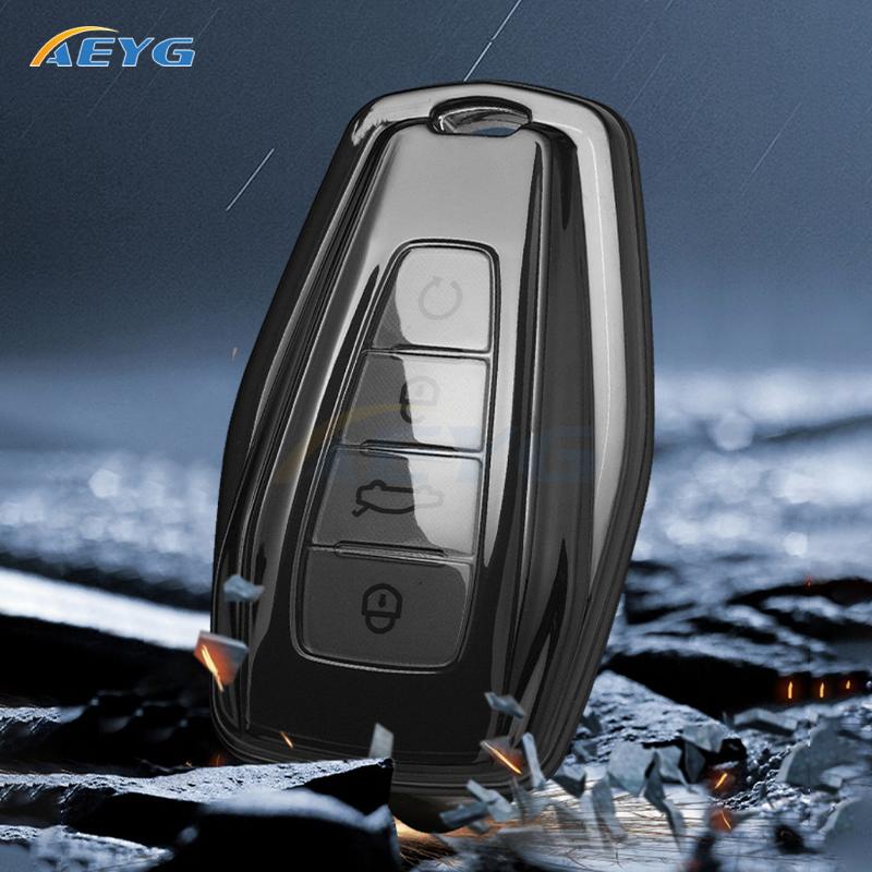Tpu Car Key Case Shell For Geely Emgrand Global Kulrey Hawk Gx7 Okavango Nl3 Suv Gt Gc9 Coolray X6 X7 Ex7 Geometry C Keychain