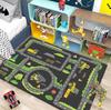 Traffic Theme Kids Play Floor Mat Road Map Design Soft Non-Slip Area Rug Traffic Toy Cars Educational Carpet Children Room Decor