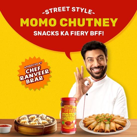 MasterChow Momo Chutney (250g) | Street Style Momos Chutney - Spicy Dipping Sauce | Made with Garlic & Red Chillies | The OG Hot Sauces