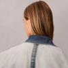 Calvin Klein Vintage Workwear Pocket Color Block Loose Fit Cotton Denim Jacket Women Jackets 47D753G