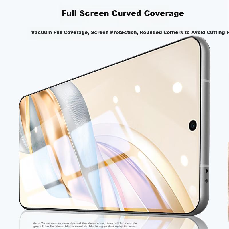 Honor X50 Tempered Glass Screen Protector, Honor X50 Phone Film, Honor Curved Full-Screen Coverage High-Definition Anti-Scratch Protective Film