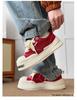 Mickey Men's Height-Boost Thick Sole Casual Canvas Skate Shoes 2025 - Trendy, Versatile High Street Sneakers for Couples.