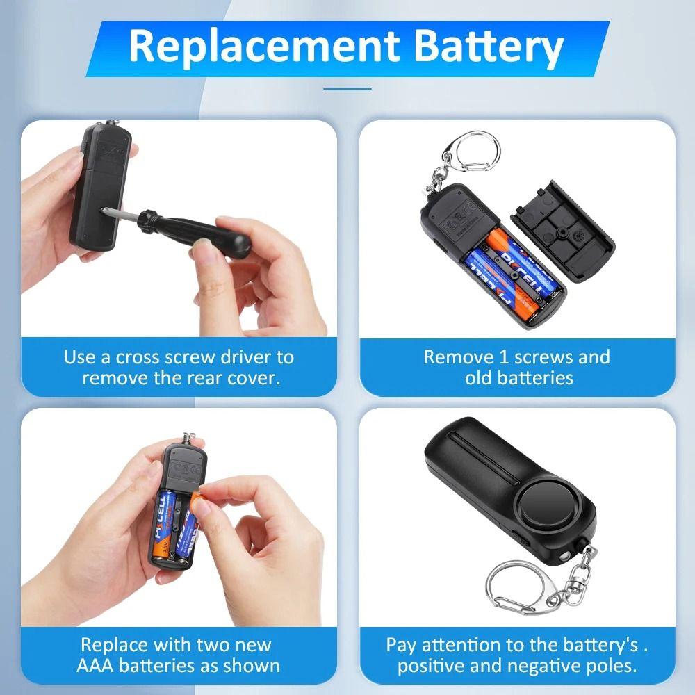 Loud Sound Personal Security Alarm 130dB Loud Emergency Safety Alarm Alarm Keychain For Child