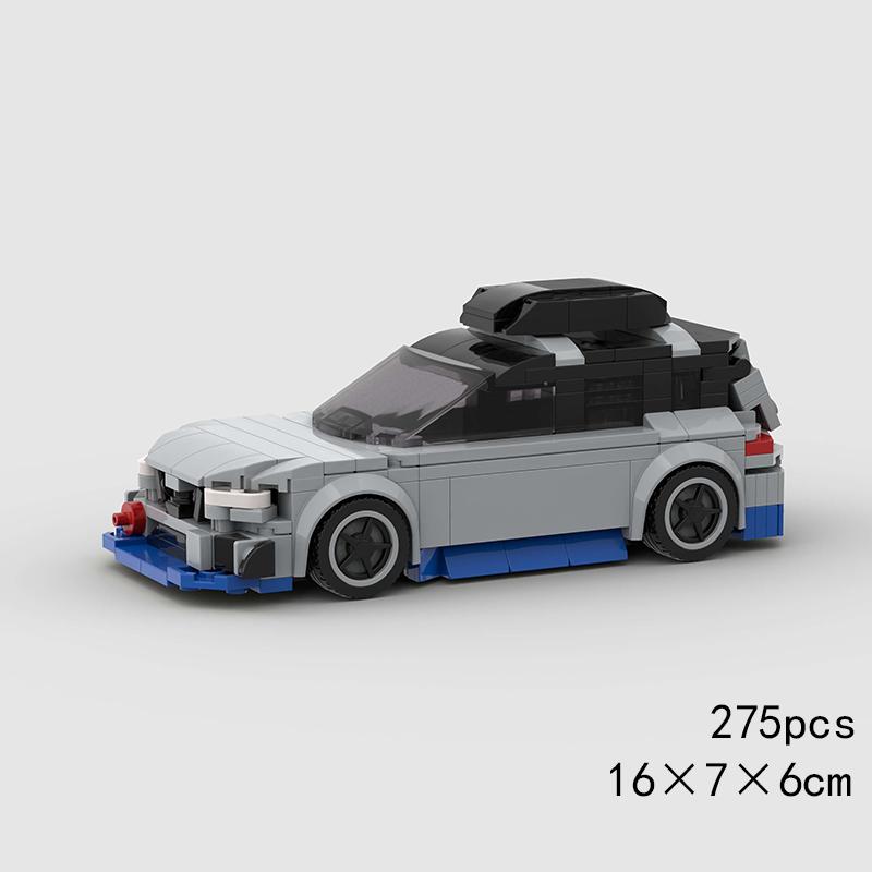 Auto da Corsa di Città Modello Blocchi da Costruzione Mattoncini Fai da Te MOC Giocattolo Classico Rally Sportivo Super Pilota Veicolo Regalo di Natale Tecnica