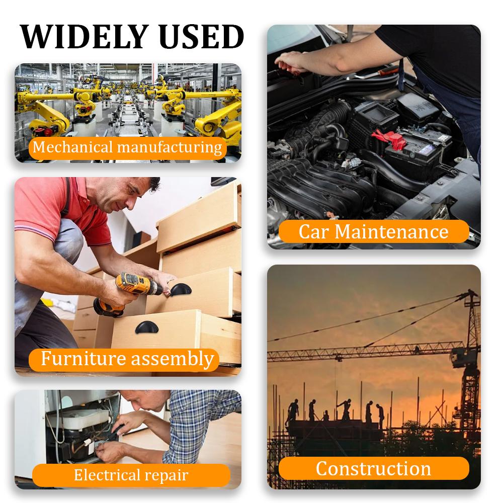 320PCS Zinc-Plated Rivet Nut Assortment M3-M12 Flat Head Vertical KnurledThreaded Rivet Insert Nutsert Cap Rivet Nu Sett