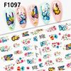 Purple Petals Nail Stickers Blossom Pink Nail Tips Decoration New Creative Decals  Nail Art