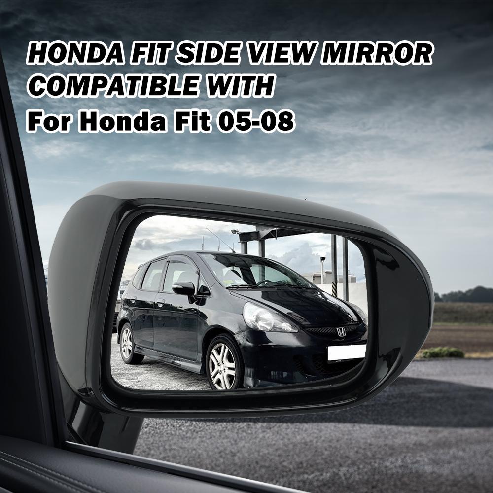 5 Pins Rearview LED Lights Side Mirror Assembly For Honda Fit 2005 2006 2007 2008 Honda Jazz With Electric Adjustments Auto Part