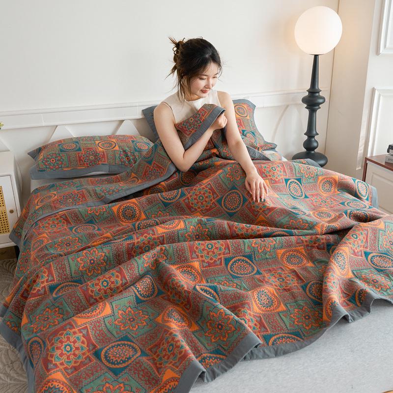 

Class A Antibacterial Cotton Mother & Baby Pillow and Towel - Soft, Skin-Friendly, 3-Layer Gauze 50*80cm Pillow Cover/Pair