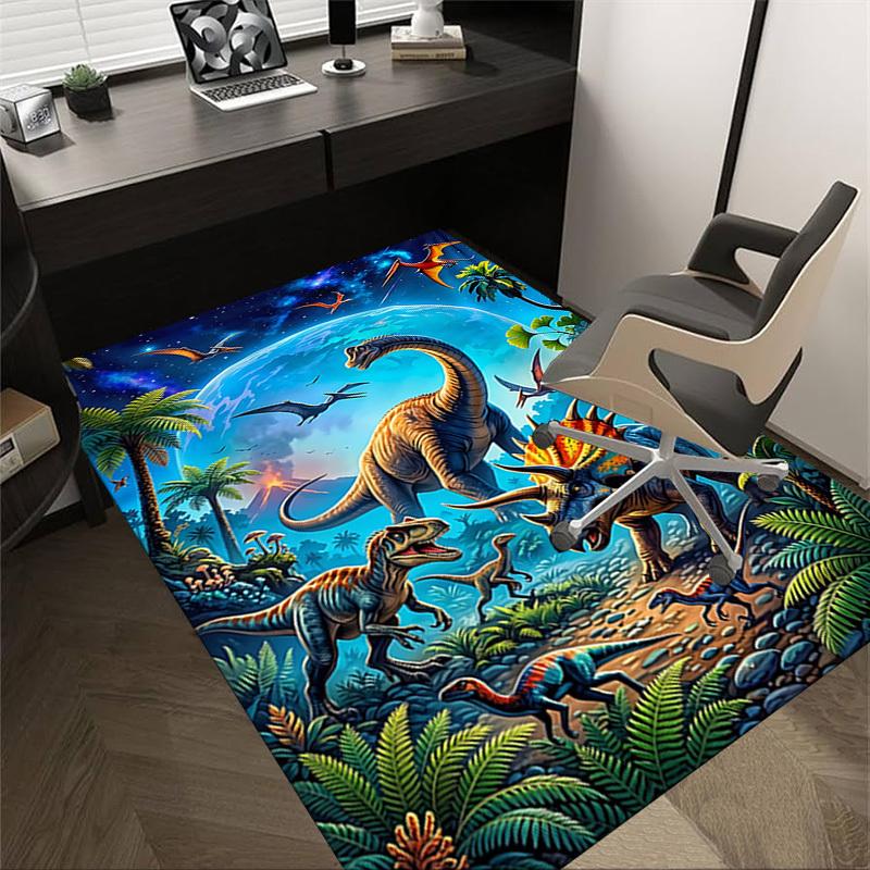 1PC Dinosaur Extra Large Non-Slip Floor carpet, Office, family, bedroom, Studio - Large Area Rug,Longlasting Material-K0410