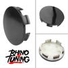 4pcs Wheel Center Caps, 62mm Outer Diameter, 56.2mm Inner Diameter, Highlight Black