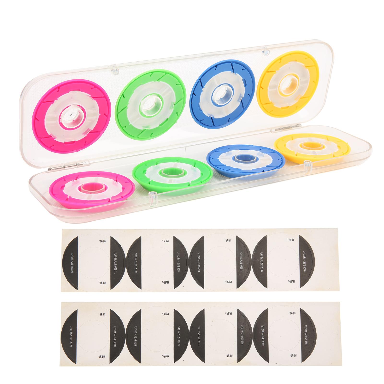 

Fishing Line Storage Holders 8 Axle Large Capacity Colorful Durable Silicone Lure Rig Box Accessories