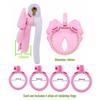 Chrysanthemum Bow Chastity Lock: Male Flat Lock and Restraint for TS Training