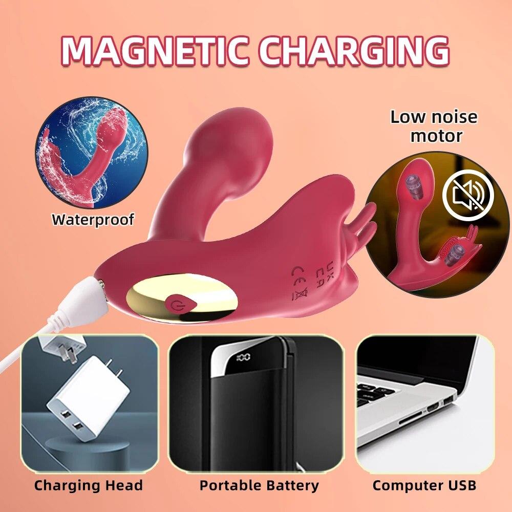 Leistungsstarke Klitoris Vibrator Dildo Für Frauen APP Wireless G-punkt Klitoris Stimulator Weibliche Höschen Massager Sex Spielzeug Erwachsene Waren