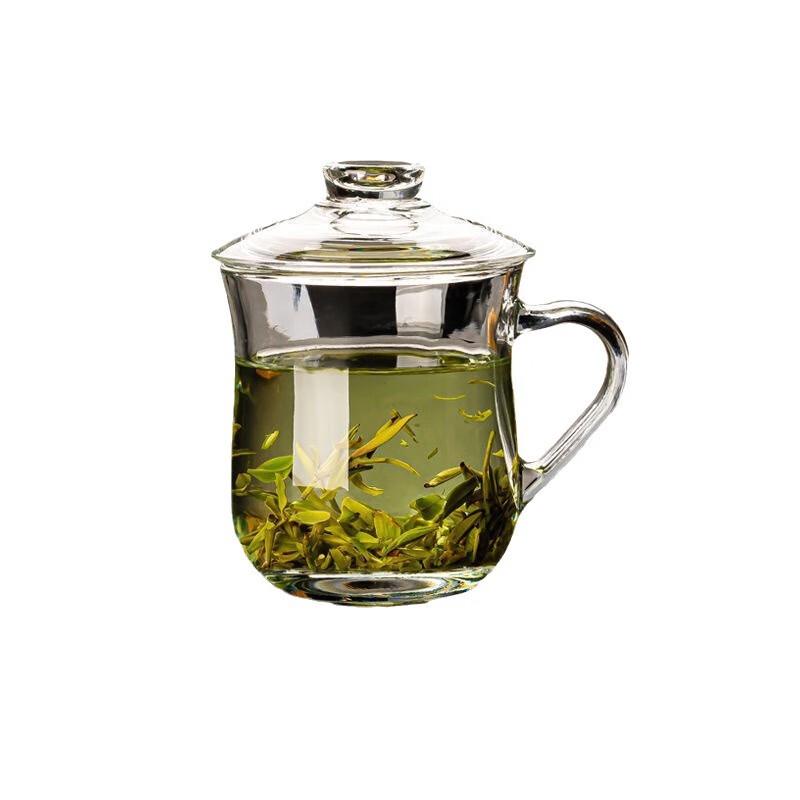 Heat Resistant Glass Tea Cup with Lid