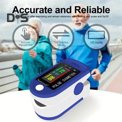 Blood Oxygen Meter Universal Fit Quick Test LED Screen Motion Glucose Sensing Oxygen Saturation Monitor