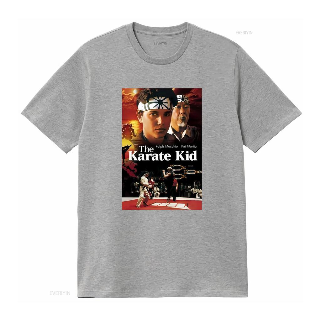 The Karate Kid Movie Classic Film 80s 90s Poster T Shirt Kobra Kai Design Vintage Washed Top For Everyday Wear Slightly Fashion