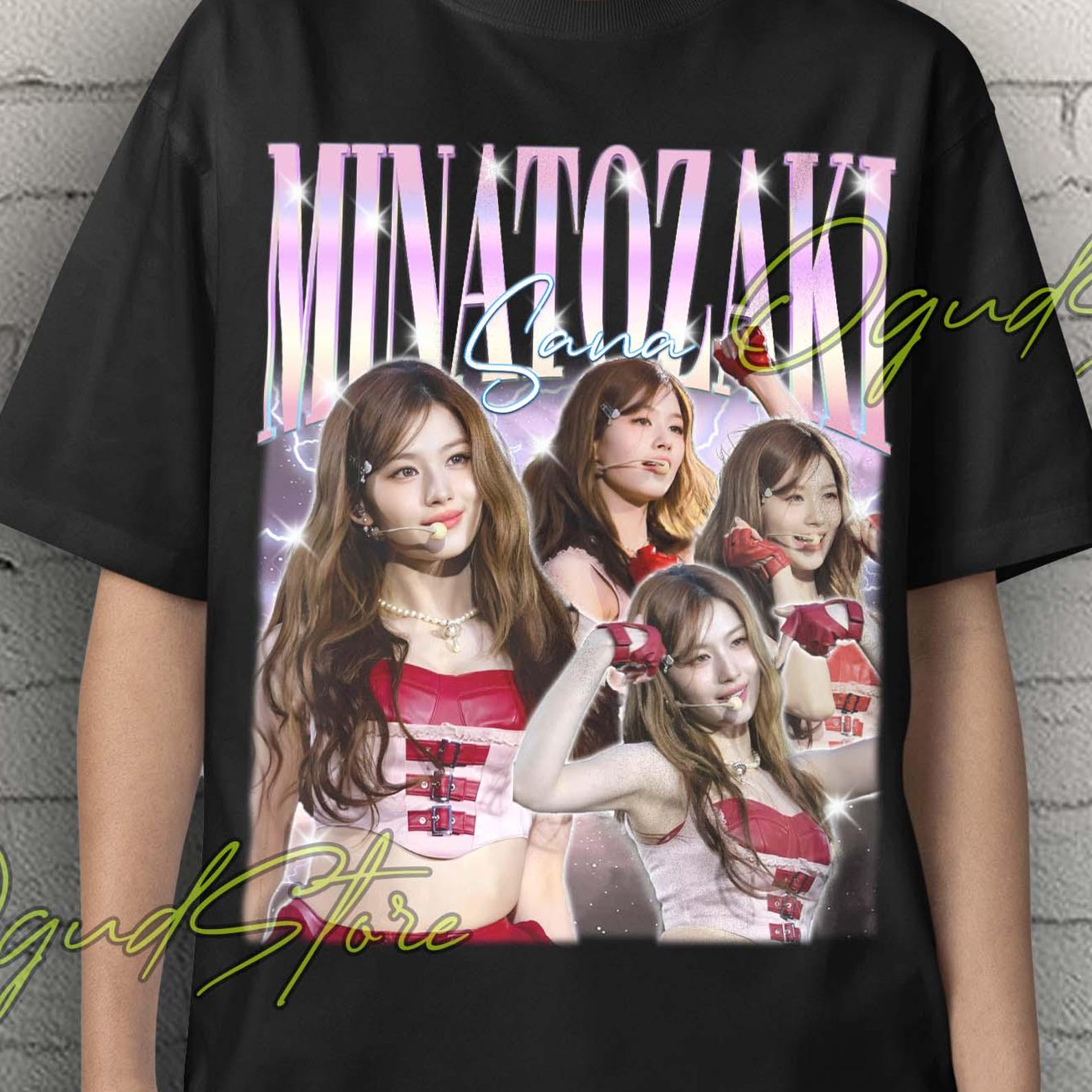 Sana Twice T-Shirt: Minatozaki Sana Kpop Idol Merch M