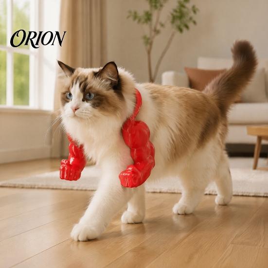 Playful Cat Dress-up Items Muscle Arms, Hilarious 3D Printed Muscular Pet Lightweight Arms for Kittens Shoulder Attachment Feline Cosplay, Fun