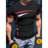 Men's Racing 3D Printed Round Neck Short Sleeve Top  Casual Loose Men's T-shirt Daily Sports Sweat Absorbent Short Sleeve