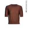ELLASSAY Women's Slim-Fit Short Sleeve Knit Top