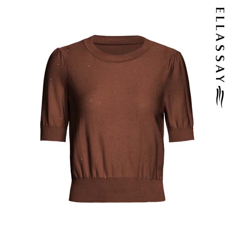 ELLASSAY Women's Slim-Fit Knit Top