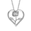 Eternal Heart Delicate Clavicle Necklace For Women Versatile Birthday Gift Elegant Pendant Jewelry Accessory