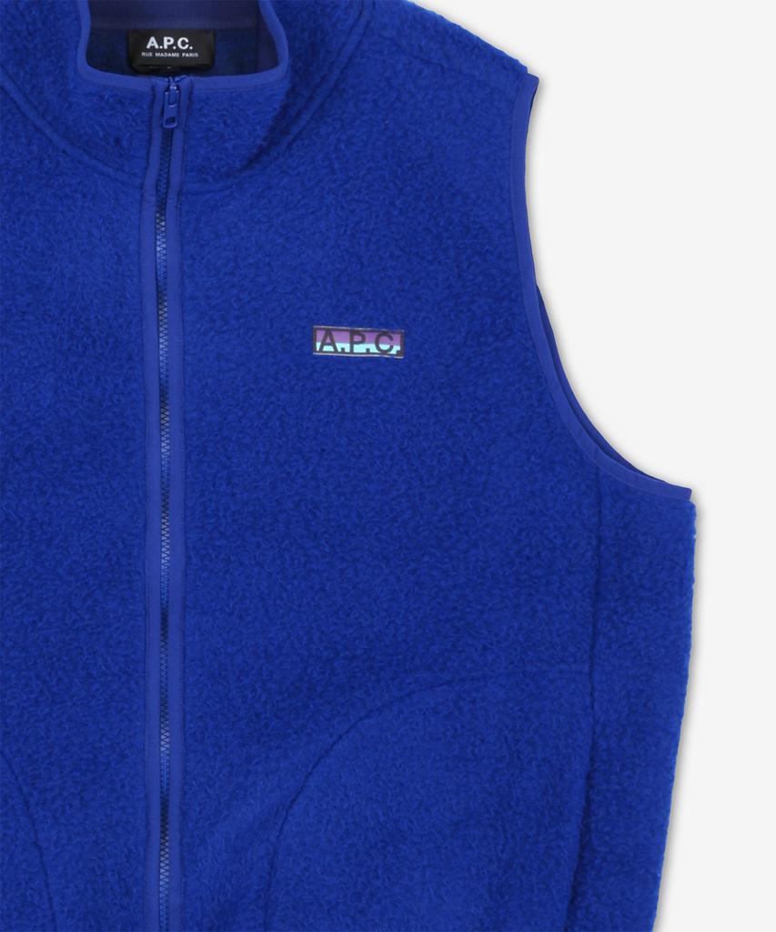 A.P.C. Sequoia Fleece Vest - Blue / Psakam02983Iaa