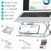 Laptop Stand with Both Smartphones and Adjustable Height with Improves Posture and Prevents Fits Up To Ideal for Working from Home and Zoom Silver