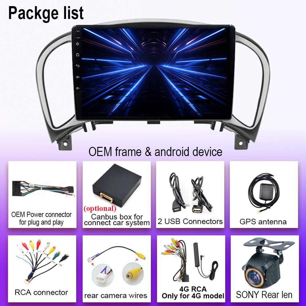 Android 13 Car DVD For Nissan Juke YF15 2010 - 2014 Wireless Carplay Auto Radio Stereo Multimedia Player GPS Navigation NO 2din