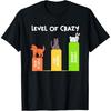 Level Of Crazy Bunny People Rabbit Pet Owner Animals Fan T-Shirt